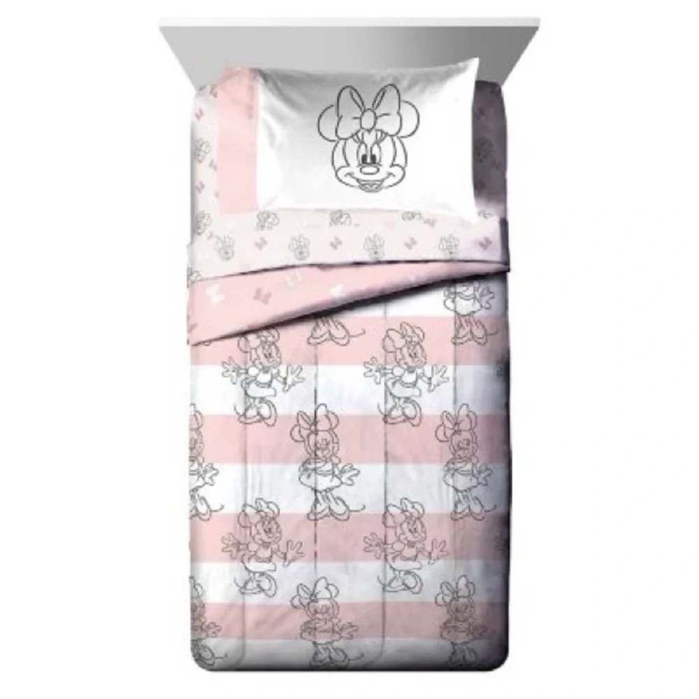 Minnie Mouse Licensed Kids 5-Piece Bed-in-a-Bag